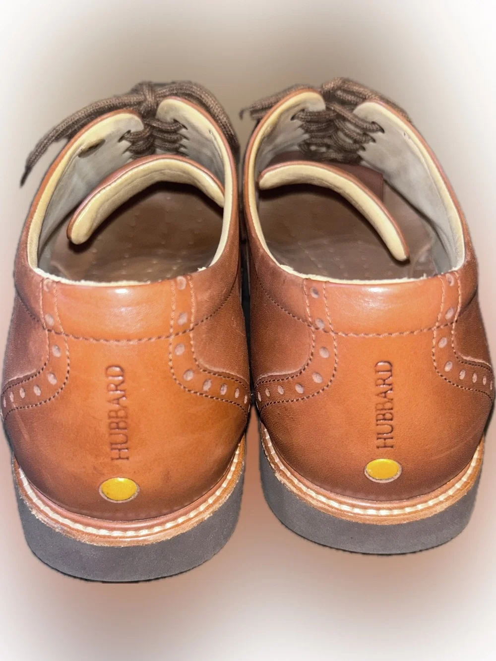 Samuel Hubbard Market Cap Whiskey Tan Leather Oxford Brogue Shoes Vibram 14